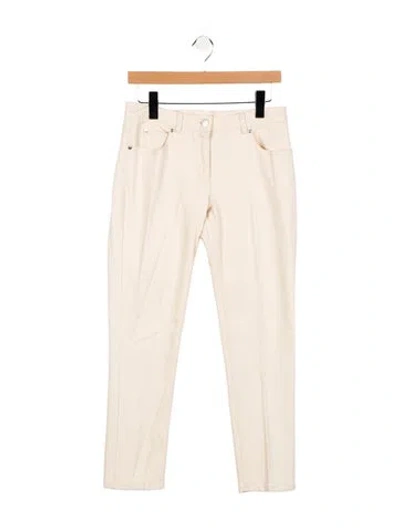 Pre-owned Michael Kors Mid-rise Straight Leg Jeans In Neutral