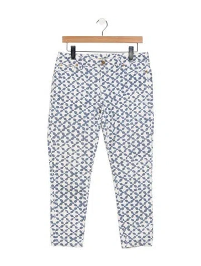 Pre-owned Michael Kors Mid-rise Straight Leg Jeans In Neutrals