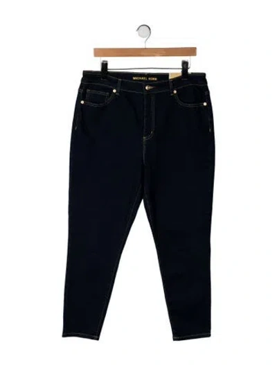 Pre-owned Michael Kors Mid-rise Straight Leg Jeans W/ Tags In Blue
