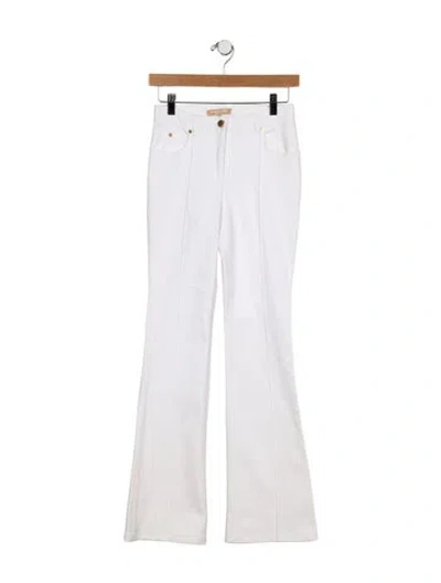 Pre-owned Michael Kors Mid-rise Wide Leg Jeans In Neutral