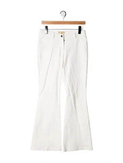 Pre-owned Michael Kors Mid-rise Wide Leg Jeans In Neutral