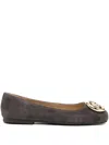 Michael Kors Milan Ballet Flats In Gray