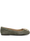 Michael Kors Milan Ballet Flats In Green