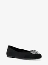 Michael Kors Milan Suede Ballet Flat In Black