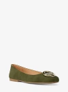 Michael Kors Milan Suede Ballet Flat In Green