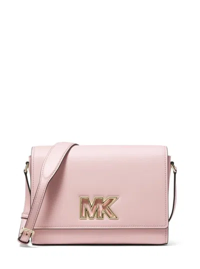 Michael Kors Mimileather Mk Signature Logo Flap Messenger Crossbody Bag In Multi