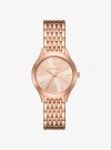 Michael Kors Mini Aspyn Rose Gold-tone Watch In Gold