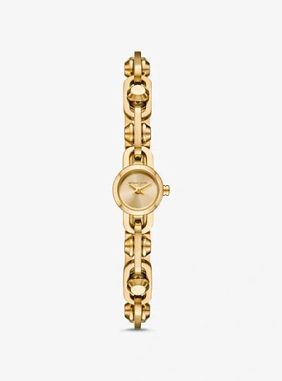 Michael Kors Mini Astor Link Gold-tone Bracelet Watch