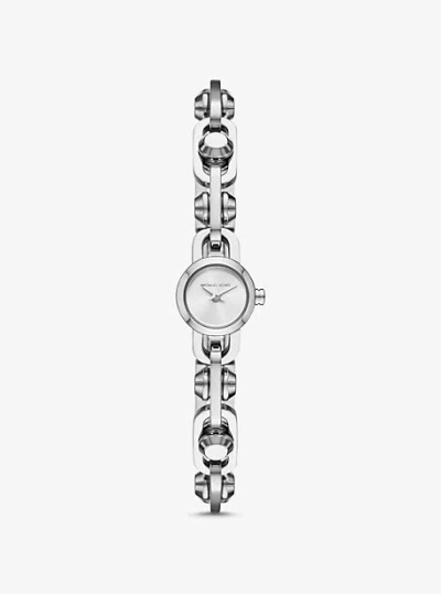 Michael Kors Mini Astor Link Silver-tone Bracelet Watch