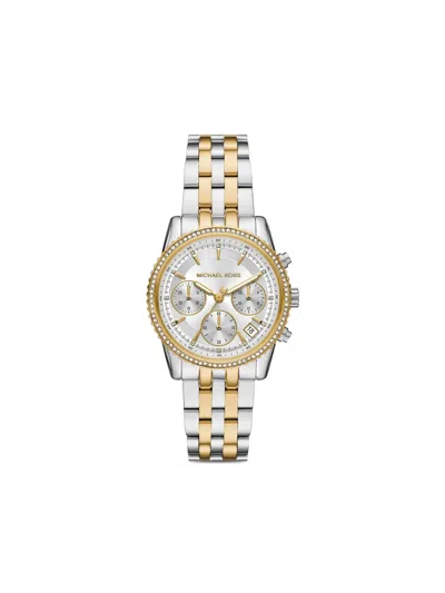 Michael Kors Mini Bryant 35mm Watch In Silver
