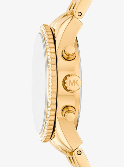 Michael Kors Mini Bryant Pavé Gold-tone Watch