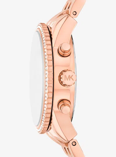 Michael Kors Mini Bryant Pavé Rose Gold-tone Watch