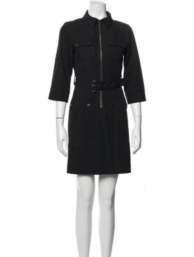 Pre-owned Michael Kors Mini Dress In Black