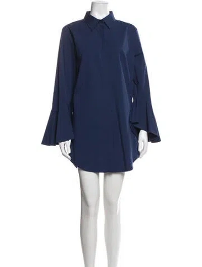Pre-owned Michael Kors Mini Dress In Blue
