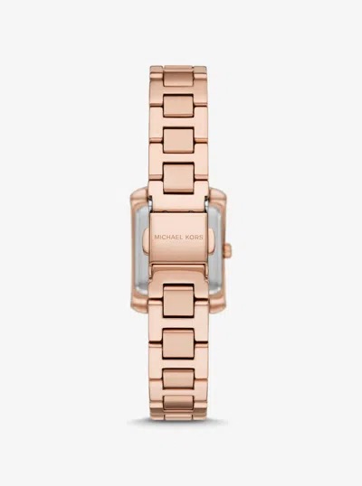 Michael Kors Mini Emery Pavé Rose Gold-tone Watch