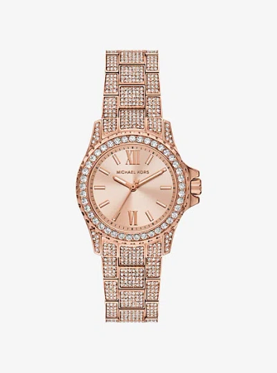 Michael Kors Mini Everest Pavé Rose Gold-tone Watch