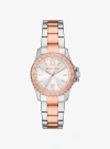 Michael Kors Mini Everest Two-tone Watch In Rose Gold