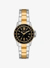 Michael Kors Mini Everest Two-tone Watch In Silver
