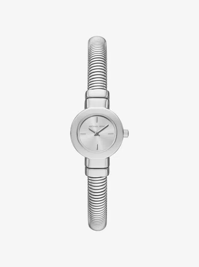 Michael Kors Mini Gramercy Silver-tone Watch In Metallic