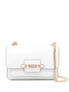 Michael Kors Mini Heather Shoulder Bag In White