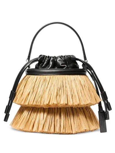 Michael Kors Mini Ischia Bucket Bag In Black