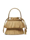 Michael Kors Mini Ischia Bucket Bag In Gold