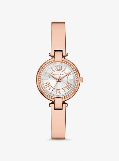 Michael Kors Mini Laney Rose Gold-tone Bangle Watch