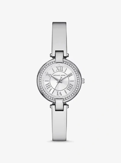 Michael Kors Mini Laney Silver-tone Bangle Watch