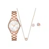 Michael Kors Mini Lauryn Rose Gold-tone Ladies Watch And Jewelry Gift Set In Gold
