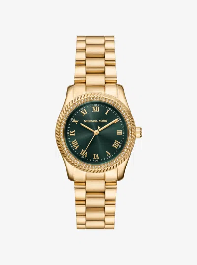 Michael Kors Mini Lexington Gold-tone Watch In Metallic