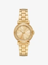 Michael Kors Women's Maren Three-hand Gold-tone Stainless Steel Watch 33mm