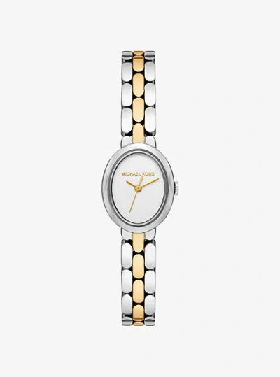 Michael Kors Mini Maude Two-tone Watch In Metallic