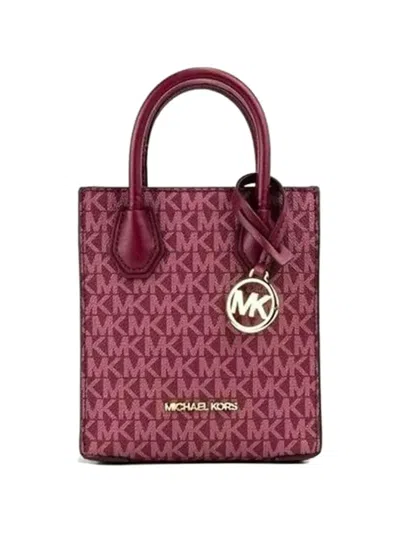 Michael Kors Mini Mercer Monogram-print Tote Bag In Neutral