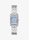 Michael Kors Mini Monroe Pavé Silver-tone Watch