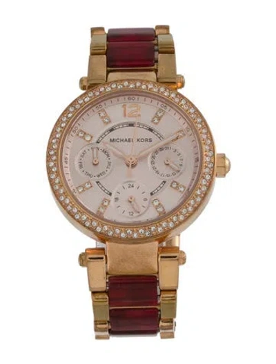 Pre-owned Michael Kors Mini Parker Watch, 33mm In Multi