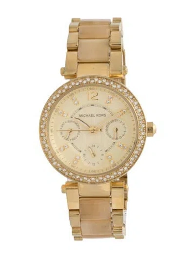 Pre-owned Michael Kors Mini Parker Watch, 33mm In Multicolor
