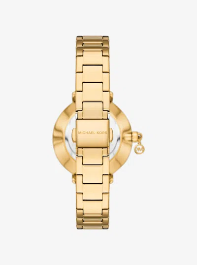 Michael Kors Mini Pyper Pavé Gold-tone Watch