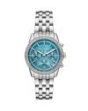 Michael Kors Women's Bryant Blue Dial Watch In Blue/silver