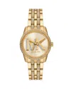 Michael Kors Mini Ritz Watch, 35mm In Gold/gold