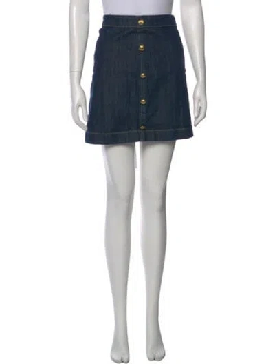 Pre-owned Michael Kors Mini Skirt In Blue