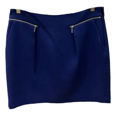 Pre-owned Michael Kors Mini Skirt In Blue