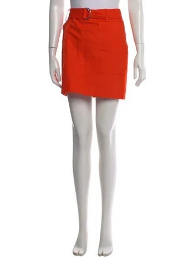 Pre-owned Michael Kors Mini Skirt In Orange