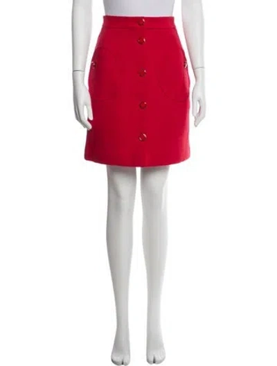 Pre-owned Michael Kors Mini Skirt In Red