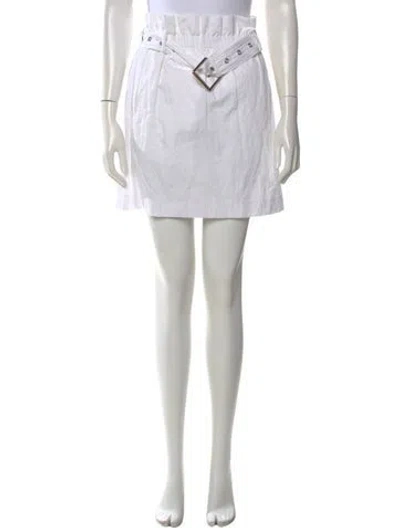 Pre-owned Michael Kors Mini Skirt W/ Tags In White