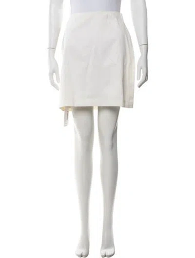 Pre-owned Michael Kors Mini Skirt In White