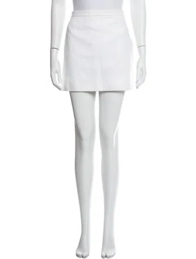 Pre-owned Michael Kors Mini Skirt In White
