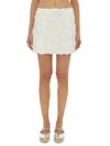 Michael Kors Mini Skirt With Floral Appliqués