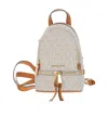 Michael Kors Mini Zip Backpack In White