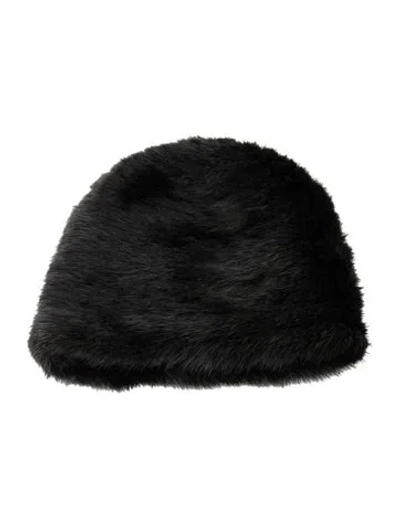 Pre-owned Michael Kors Mink Fur Hat In Black