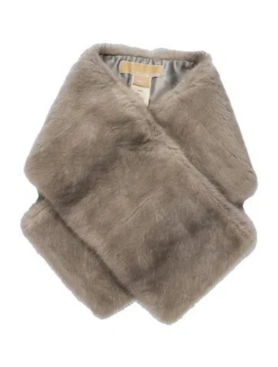 Pre-owned Michael Kors Mink Scarf In Neutral
